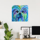 Shih Tzu Intense Colors Poster (Thuiskantoor)