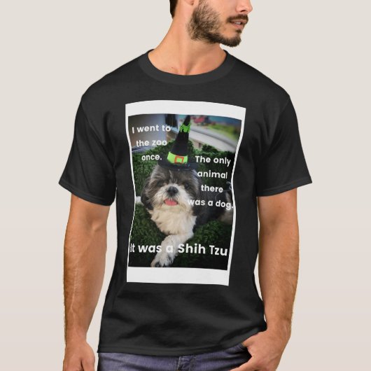 Shih Tzu Joke Bella De Hond Rebecca Bex Mader T-shirt (Voorkant)