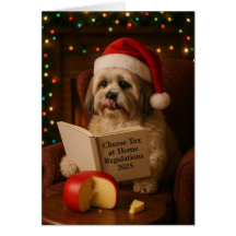 Shih Tzu 'Kaasbelasting' Kerstkaart