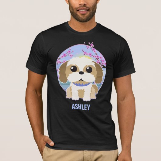 Shih tzu Kawaii Cute Gift Dog Pet T-shirt (Voorkant)