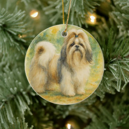 Shih Tzu Keramisch Ornament