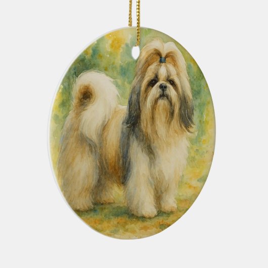 Shih Tzu Keramisch Ornament (Rechts)