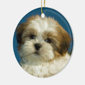Shih Tzu Keramisch Ornament (Links)