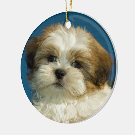 Shih Tzu Keramisch Ornament (Links)