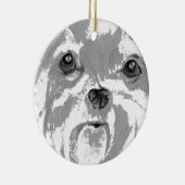 Shih Tzu Keramisch Ornament (Rechts)