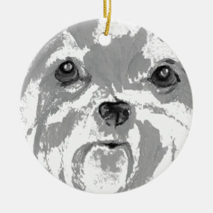 Shih Tzu Keramisch Ornament
