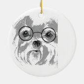 Shih Tzu Keramisch Ornament (Achterkant)