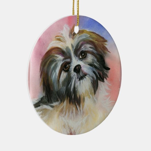 shih tzu keramisch ornament (Rechts)