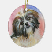 shih tzu keramisch ornament (Links)