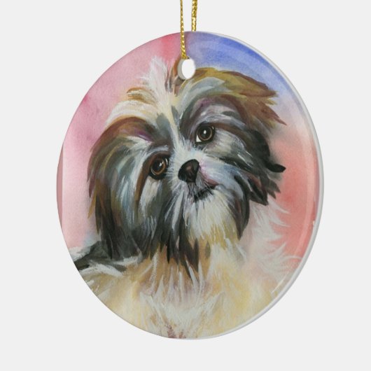shih tzu keramisch ornament (Links)