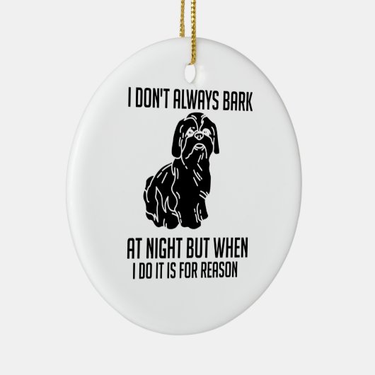Shih Tzu Keramisch Ornament (Rechts)
