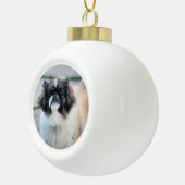 Shih Tzu Keramische Bal Ornament (Rechts)