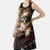 Shih Tzu Kerst Feestelijke Periode Schort (Insitu)
