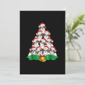 Shih Tzu kerstboom Dog-mas Lover Bedankkaart (Staand voorkant)