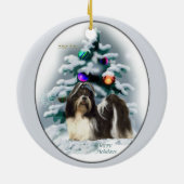 Shih Tzu Kerstboom Ornamenten (Achterkant)