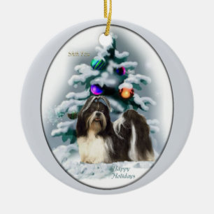 Shih Tzu kerstboomversieringen Keramisch Ornament