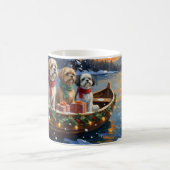 Shih Tzu Kerstboot Vakantie Koffiemok (Center)