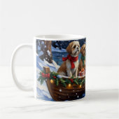 Shih Tzu Kerstboot Vakantie Koffiemok (Links)