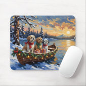 Shih Tzu Kerstboot Vakantie Muismat (Met muis)