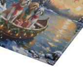 Shih Tzu Kerstboot Vakantie Snijplank (Hoek)