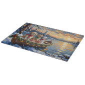 Shih Tzu Kerstboot Vakantie Snijplank (Hoek)
