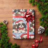 Shih Tzu kerstcadeaupapier  Cadeaupapier