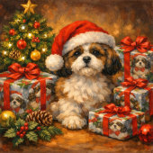Shih Tzu kerstcadeaupapier  Cadeaupapier