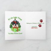 Shih Tzu kerstcadeaus Feestdagen Kaart (Binnen)
