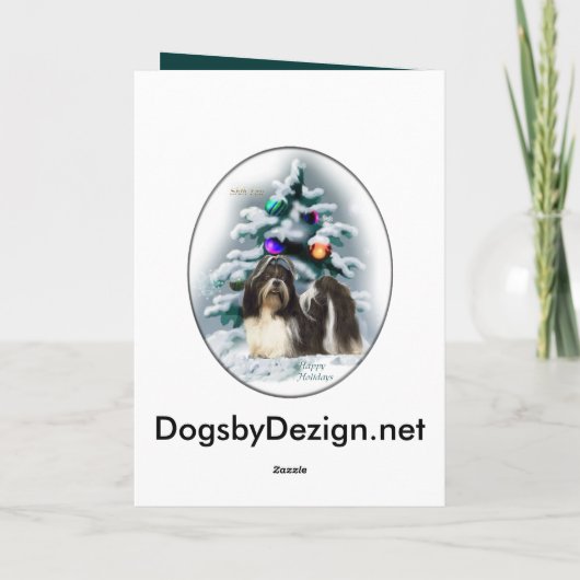 Shih Tzu kerstcadeaus Feestdagen Kaart