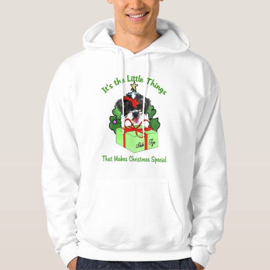 Shih Tzu kerstcadeaus Hoodie (Voorkant)