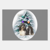 Shih Tzu kerstcadeaus Inpakpapier Vel (Voorkant 3)