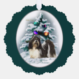 Shih Tzu kerstcadeaus Ornament Kaart