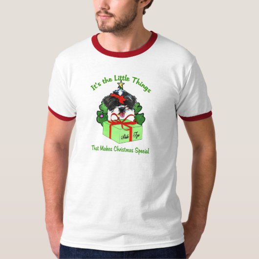 Shih Tzu kerstcadeaus T-shirt (Voorkant)