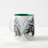 Shih Tzu kerstcadeaus Tweekleurige Koffiemok (Voorkant links)