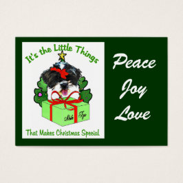 Shih Tzu kerstcadeaus Visitekaartjes