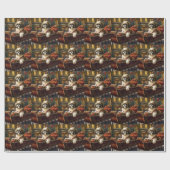 Shih Tzu Kerstfeest Seizoen Cadeaupapier (Vlak)