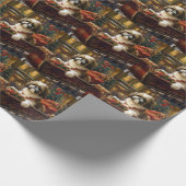 Shih Tzu Kerstfeest Seizoen Cadeaupapier (Hoek)