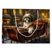 Shih Tzu Kerstfeest Seizoen Groot Cadeauzakje (Achterkant)