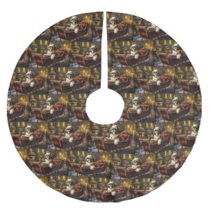 Shih Tzu Kerstfeest Seizoen Kerstboom Rok