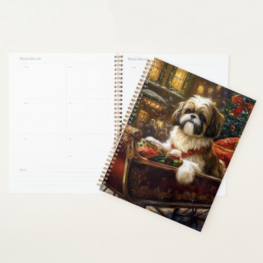 Shih Tzu Kerstfeest Seizoen Planner (Display)