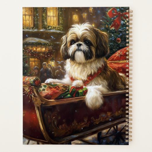 Shih Tzu Kerstfeest Seizoen Planner (Achterkant)