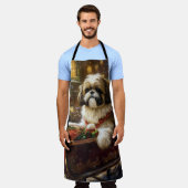 Shih Tzu Kerstfeest Seizoen Schort (Gedragen)