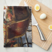 Shih Tzu Kerstfeest Seizoen Theedoek (Quarter Fold)