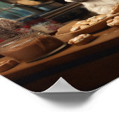 Shih Tzu Kerstkoekjes Feestelijke vakantie Poster (Hoek)