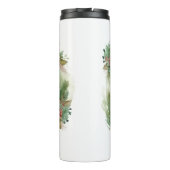 Shih Tzu Kerstkrans feestelijke pup Thermosbeker (Achterkant)