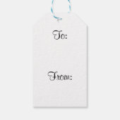 Shih Tzu Kerstmis Cadeaulabel (Achterkant)