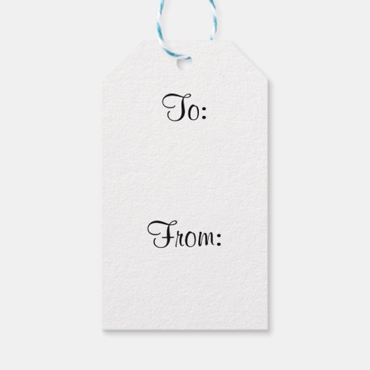 Shih Tzu Kerstmis Cadeaulabel (Achterkant)