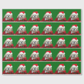 Shih Tzu Kerstmis Cadeaupapier (Vlak)