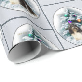 Shih Tzu Kerstmis Cadeaupapier (Rol Hoek)