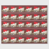 Shih Tzu Kerstmis Cadeaupapier (Vlak)
